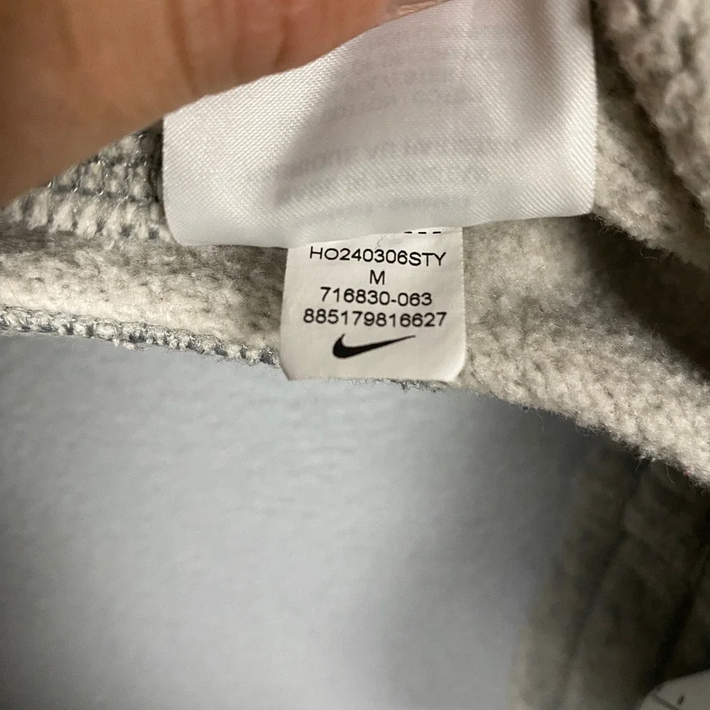 Nike Club Fleece Joggers Mens Medium Grey Tapered Sweatpants 716830-063